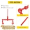 Vevor G80 Ratchet Binder 5/16"-3/8" Load Binders 22000 lb w/ 21' Chains, 4PK VV-RB-4C - alternate 3