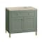 James Martin Vanities Chicago 36" Single Vanity, Smokey Celadon, w/ 3 CM Tajnar Eclos Top 503-V36-SC-3TJR - alternate 4