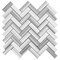 Apollo Tile Gray 12x13 Equator Marble Polished Floor and Wall Mosaic Tile 5.29 sqft/case, 5PK APLMRM88H12A - alternate 1