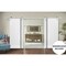 Sartodoors Sturdy Double Barn Door with Hardware, Planum 0016 White Silk and Aluminum Strips, 13FT Rail Hanger PLANUM0016DB-S-WS-60 x 96 (2* 30x96) - alternate 3