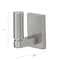 Gliderite Hardware Alpine Collection Robe Hook Satin Nickel Bathroom Hardware 9030-SQ-SN-1 - alternate 2