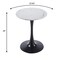 Leisuremod Bristol Round MDF Dining Table - Pedestal Base Kitchen Table, Modern Style BTBL-B24MWT - alternate 2
