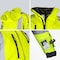 Dome75 Hi-Vis Bomber Jacket, Polyester, Class ANSI/ISEA 107-2020 Class 3 Type R, HiVis Yellow/Black Bottom DJB3832 - alternate 2