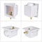 Everflow Icemaker Outlet Box W/ Hammer Arrester, 1/2'' PEX A, White ABS (Single) SB100-FH - alternate 3
