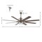 Jonathan Y Octo 66" 1-Light Contemporary Industrial Iron/Plastic Mobile-App/Remote-Controlled 6-Speed Ceiling F JYL9712A - alternate 9