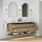 James Martin Vanities Allamari 72" Double Vanity, Dune Mist w/ 3 CM Phantome Eclos Top D640-V72-DMS-WPHT - alternate 4