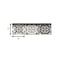Homeroots 5" X 5" Charcoal And White Mosaic Peel And Stick Removable Tiles 390784 - alternate 2