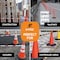 Xpose Safety Retractable Barrier for Traffic Cones White/Orange 53in to 84in CBO53/84-1-X - alternate 2