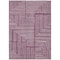 Homeroots 8' X 10' Eggplant And Ivory Geometric Washable Indoor Outdoor Area Rug 600813 - alternate 2