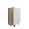 Cambridge Radiance 21 in. W x 24 in. D x 34.50 in. H Ready to Assemble Slab Base Kitchen Cabinet in Light Oak SA-B21-LO-KIT - alternate 4