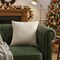 Homeroots 20" Natural And Gold Snowflakes Christmas Throw Pillow With Embroidery 719259 - alternate 1