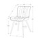 Monarch Specialties Dining Chair 33"H, Set of 2, Upholstered, Side, Black Leather Look, Black Metal, Contemporary I 1130 - alternate 2