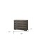 Homeroots 57" Gray Solid and Manufactured Wood Eight Drawer Double Dresser 490481 - alternate 3