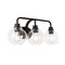 Jonathan Y Sandrine 26.25" 3-Light Iron/Seeded Glass Cottage Rustic LED Vanity Light, Oil Rubbed Bronze JYL7528A - alternate 7