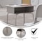 Flash Furniture 31.25 H, 24 W X Laminate, Steel, Gray Granite/Silver FD-DESK-GY-GY-GG - alternate 7