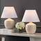 Jonathan Y Myron 18 in. Minimalist Scandinavian Concrete Effect Resin/Iron LED Table Lamp, Cream, 2PK JYL5606C-SET2 - alternate 2