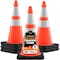 Xpose Safety 28 in Orange Traffic Cone, 10 lb Base with 6 in & 4 in Reflective Collar, PVC, DOT Approved, 6 PK OTC28-64-10L-6-X-S - alternate 1