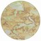 Homeroots 8' Taupe And Ivory Round Abstract Washable Indoor Outdoor Area Rug 609842 - alternate 5