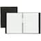 Blueline NotePro Hard Romanel Cover Notebook - Letter - 200 Sheets - Twin Wirebound - Ruled Margin - Letter A10200EBLK - alternate 1