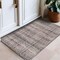 World Rug Gallery Bohemian Stripe Lines Washable Non Slip Area Rug 2 ft x 3 ft Brown WR68BROWN2X3 - alternate 1