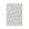 Homeroots 9' X 12' Ivory And Gray Abstract Washable Indoor Outdoor Area Rug 600544 - alternate 2