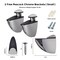 Fab Glass And Mirror Rectangle Floating Shelf Kit Clear 3/8in Thick Tempered Glass, 4-3/4in x 24in, Wall Mirror GS-434x24CLR - alternate 4