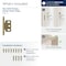 Amerock 3/4in 19mm Door Thickness Full Inset Partial Wrap Ball Tip Golden Champagne Cabinet Hinge, Single PK3180TBBBZ - alternate 2