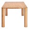 Homeroots 79" Natural Solid Wood Dining Table 572227 - alternate 1