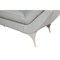 Homeroots 30" Grey Leather Foam And Steel Couch 282867 - alternate 2
