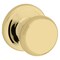Kwikset Door Knob, Polished Brass, 138 to 134 in Thick Door, 214 in Strike 720J3CP6AL - alternate 1