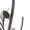 Homeroots 60" Rust Metal Floor Lamp With Brown Fabric Empire Shade 526341 - alternate 3