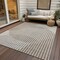 Homeroots 9' X 12' Beige And Ivory Geometric Washable Indoor Outdoor Area Rug 597605 - alternate 4