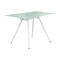 Homeroots 47" White Glass and Metal Computer Desk 489896 - alternate 3
