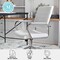 Martha Stewart Piper Upholstered Office Chair in White/Polished Nickel CH-220921-2-WH-MS - alternate 3
