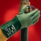 Ansell Neoprene Coated Gloves, Neoprene, Rough Finish, 3 Abrasion Level, Green, L 1 PR 212512 - alternate 3