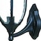 Homeroots Matte Black Lamp Shape Wall Light 398577 - alternate 3