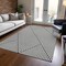 Homeroots 9' X 12' White And Black Geometric Washable Indoor Outdoor Area Rug 612164 - alternate 2