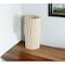 Homeroots 14" Sand Ceramic Cylinder Table Vase 397585 - alternate 3