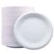 5Seconds Brand Biodegradable Sugarcane Baggase 6in Round Plate for Hot and Cold Food, 1000PK 410113 - alternate 1