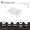 Kingston Brass 37-Inch Solid Surface Vanity Top, 8" Faucet Drillings KVPB3722L38SQ - alternate 2