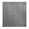 Sartodoors Sliding Closet Double Bi-fold Doors 72 x 80 inches, Ego 5010 Painted Grey Oak, Sturdy Tracks Moldi EGO5010DBF-SEK-72x80 (4* 18x80) - alternate 1