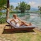 Hospeco California Cabana Chaise Cover 30x85 Black - Pack of 2, 2PK P-CC-CABANA-BK - alternate 2