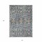 Homeroots 5' X 8' Denim Blue Beige And Brown Floral Washable Indoor Outdoor Area Rug 605850 - alternate 4