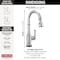 Delta Single Handle Pull-Down Bar/Prep Faucet With Touch2O Technology 9990T-DST - alternate 2