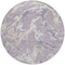 Homeroots 8' Lavender And Ivory Round Abstract Washable Indoor Outdoor Area Rug 600104 - alternate 5