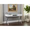 Homeroots 47" White and Silver Computer Desk With Two Drawers 333412 - alternate 3