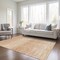Homeroots 3' X 5' Salmon And Ivory Abstract Washable Indoor Outdoor Area Rug 587422 - alternate 4