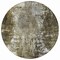 Homeroots 8' Taupe Brown And Gray Round Abstract Washable Indoor Outdoor Area Rug 582934 - alternate 5
