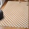 Jonathan Y Ainsley Modern Cottage Checkerboard Non-Slip Machine-Washable Gold/Cream 8 ft. x 10 ft. Area Rug WSH126B-8 - alternate 2
