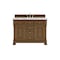 James Martin Vanities Brookfield 48 in. Single Vanity, Honey Oak w/3 CM Carrara White Marble Top 547-V48-HNO-3CAR - alternate 1